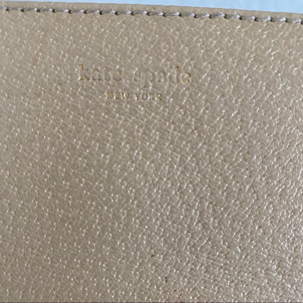 Kate spade beige Italian leather bag